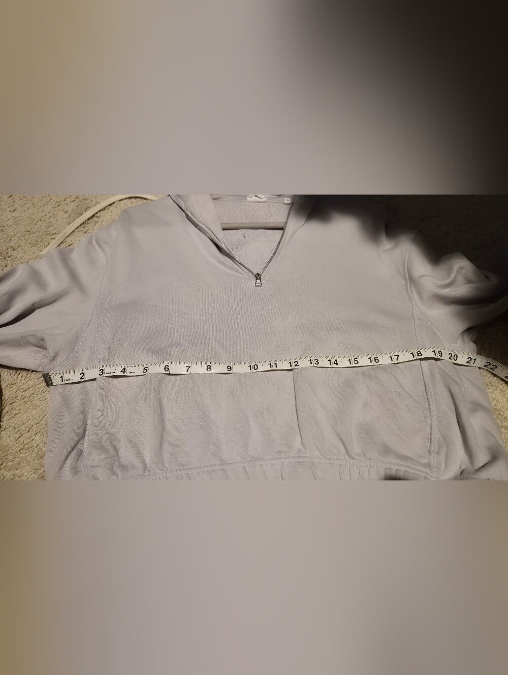 Kotn Light Purple Cropped Hoodie - Picture 7 of 8